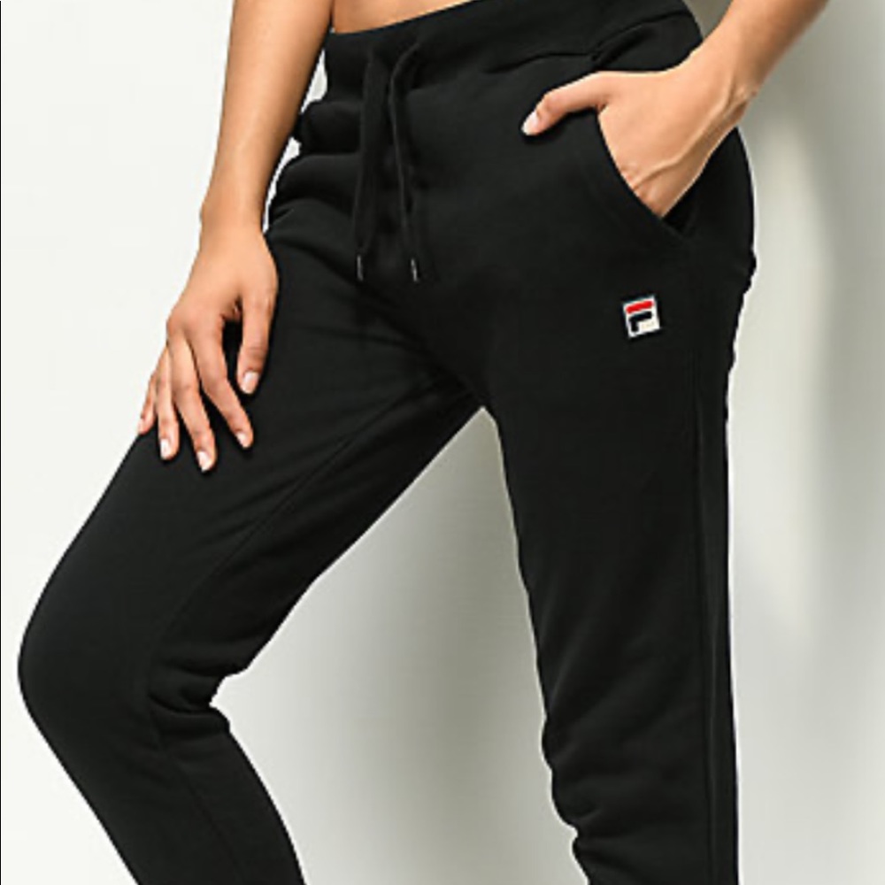 FILA black sweatpants with little logo
